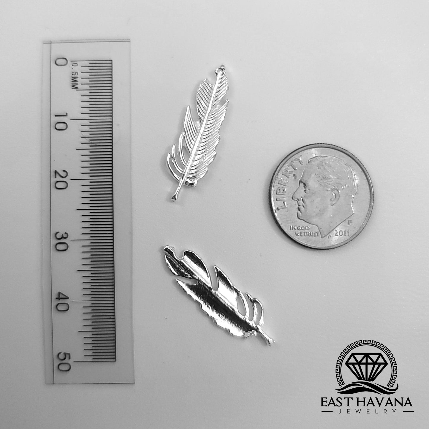 Pluma de fundición de plata .950