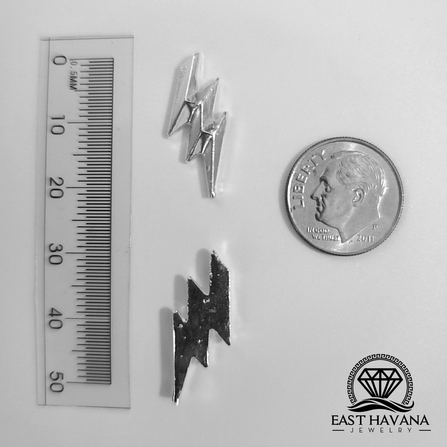 Lightning Bolt .950 Silver Casting