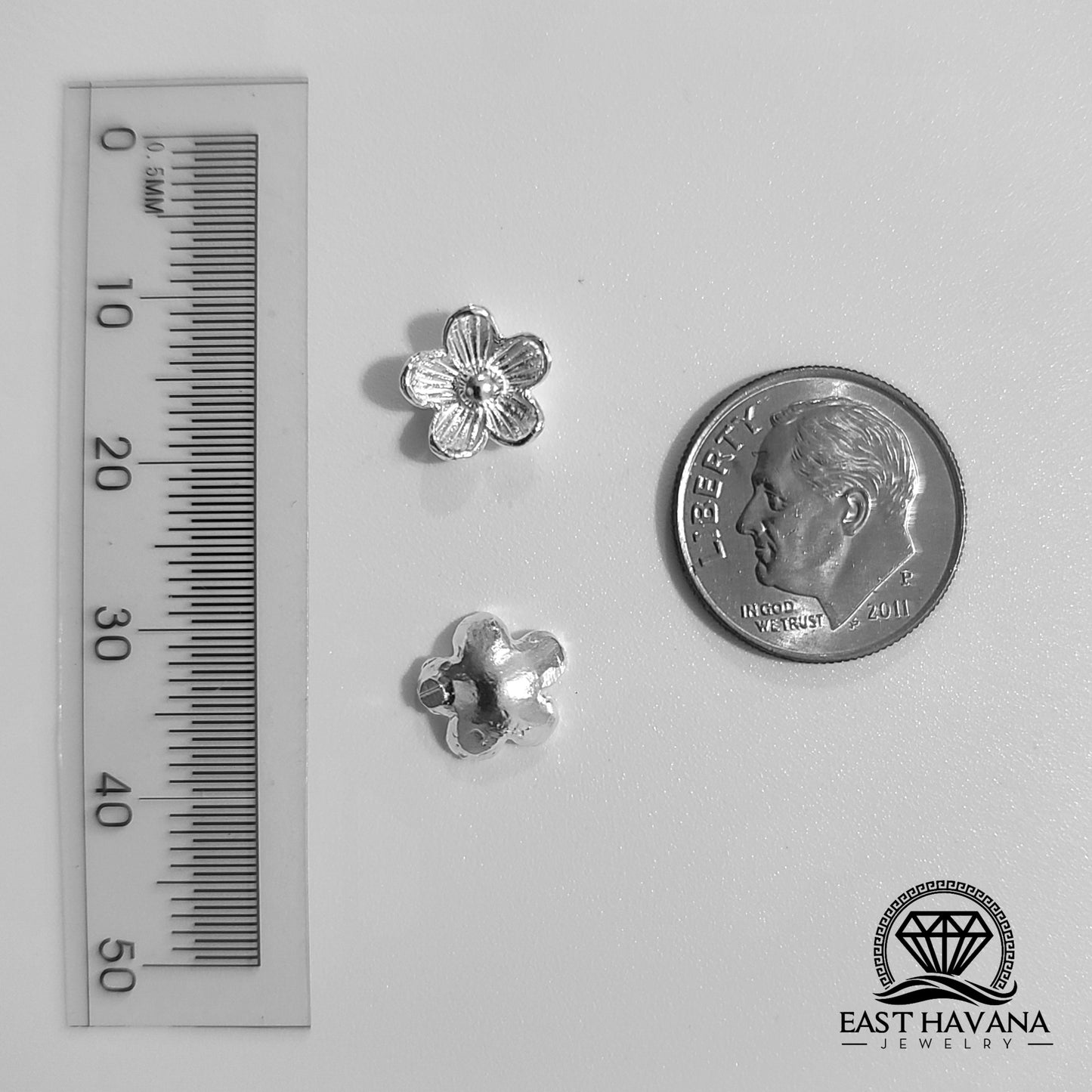 Flower .950 Silver Casting