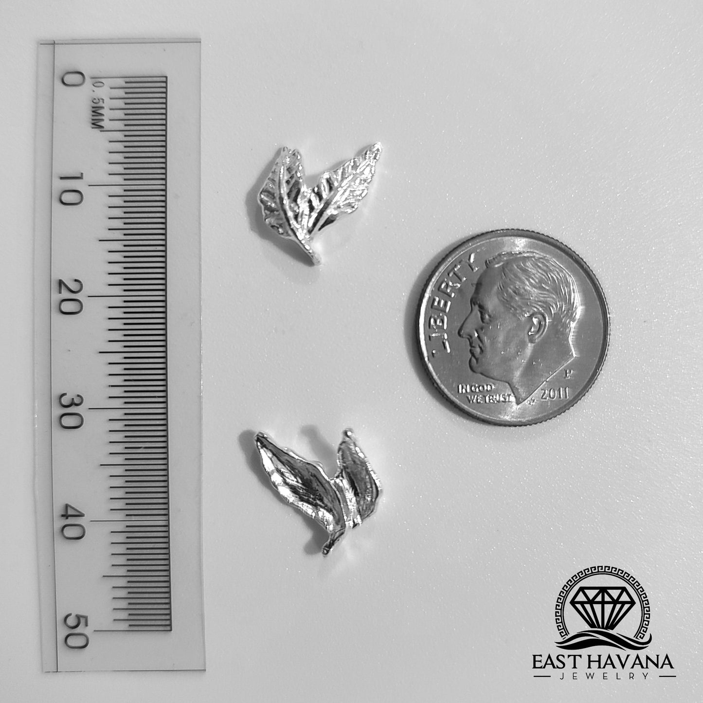 Double Leaf .950 Silver Casting