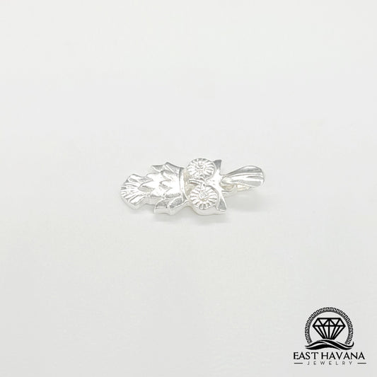Colgante de búho en plata .950