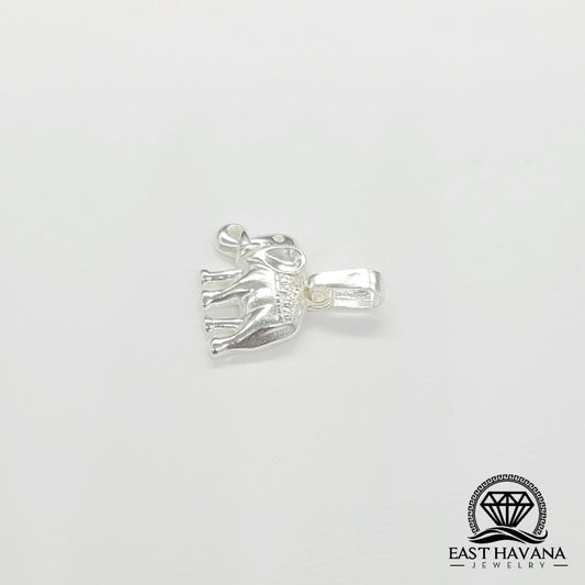 Colgante de elefante de plata .950