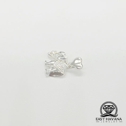 Colgante de elefante de plata .950