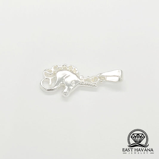 Colgante de plata .950 con cabeza de unicornio