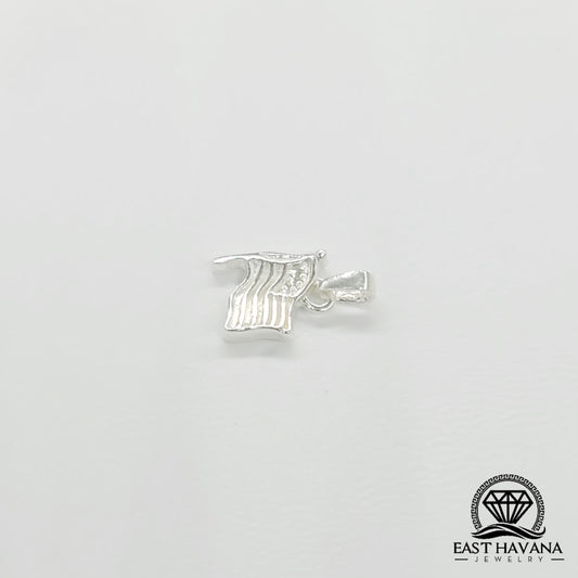 Colgante de plata 950 con la bandera estadounidense de EE. UU.