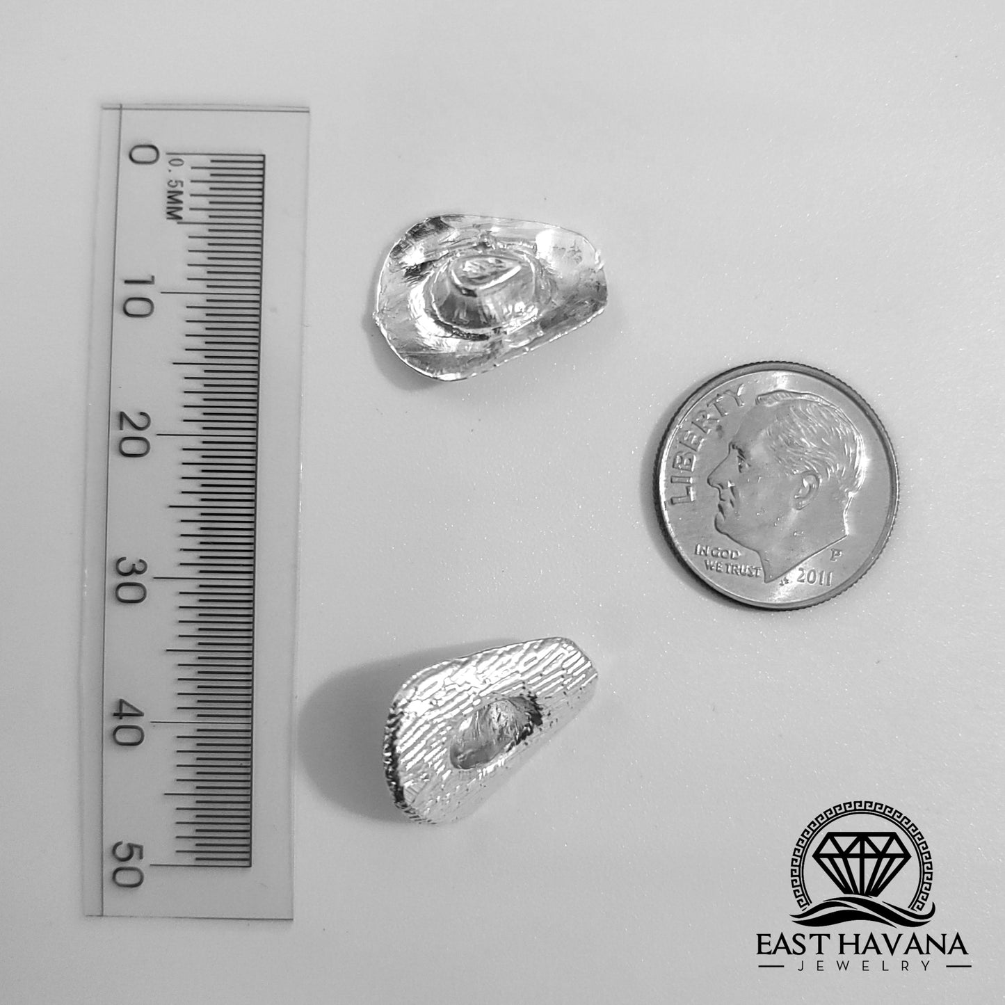 Sombrero de vaquero de plata fundida .950