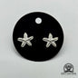 EARRINGS - Starfish Pair [left & right] with screw-on backs .950 Silver