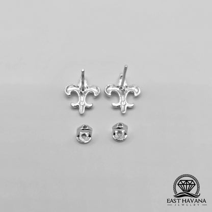 EARRINGS - Adornment Pair [left & right] with screw-on backs .950 Silver