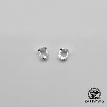 EARRINGS - Planet Saturn Pair [left & right] with screw-on backs .950 Silver