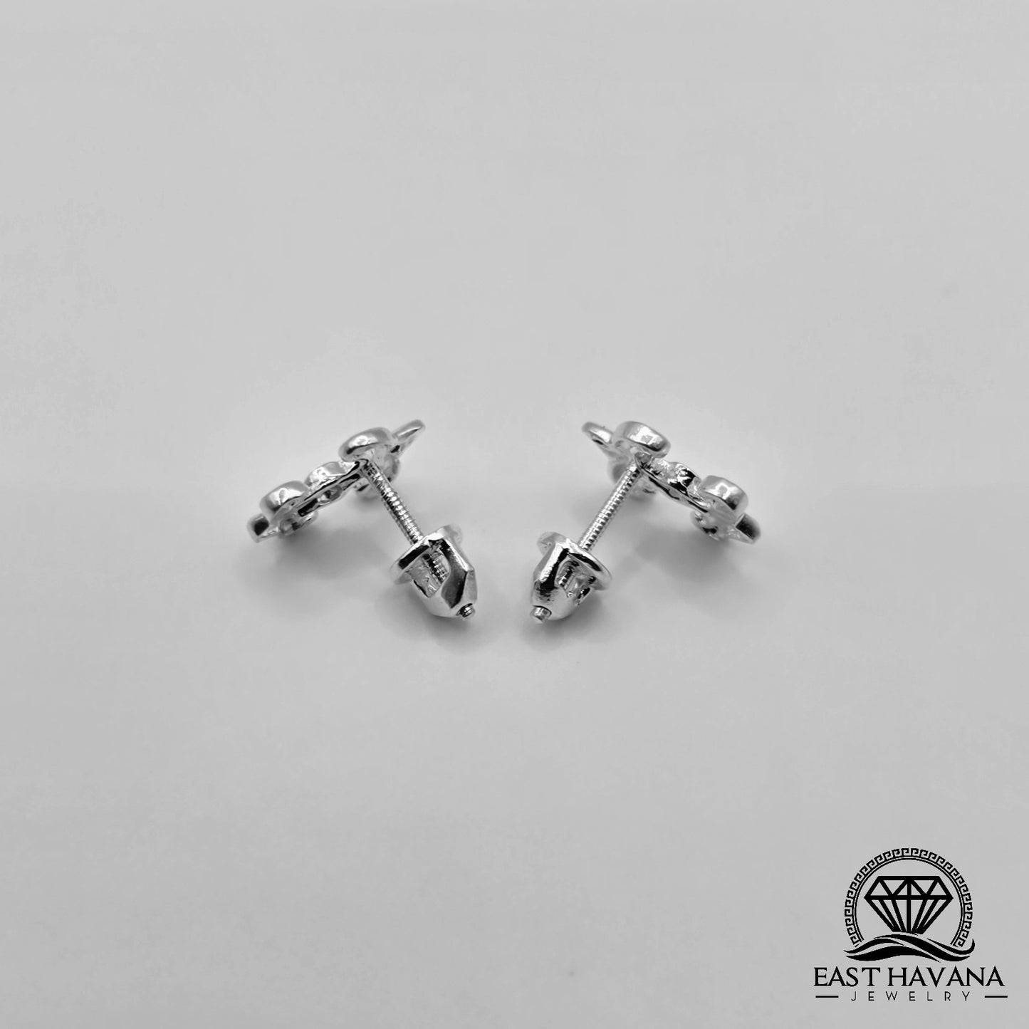 EARRINGS - Adornment Pair [left & right] with screw-on backs .950 Silver