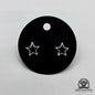 EARRINGS - Star Pair [left & right] with screw-on backs .950 Silver