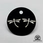 EARRINGS - Dragonfly Pair [left & right] with screw-on backs .950 Silver