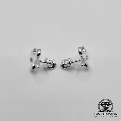 EARRINGS - Adornment Pair [left & right] with screw-on backs .950 Silver