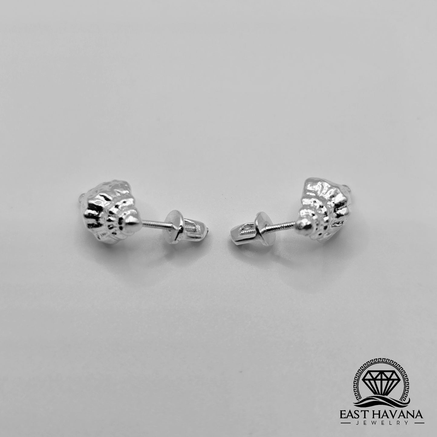 EARRINGS - Shell Pair [left & right] with screw-on backs .950 Silver
