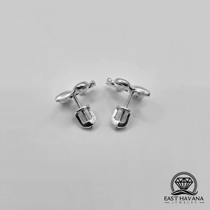 EARRINGS - Adornment Pair [left & right] with screw-on backs .950 Silver