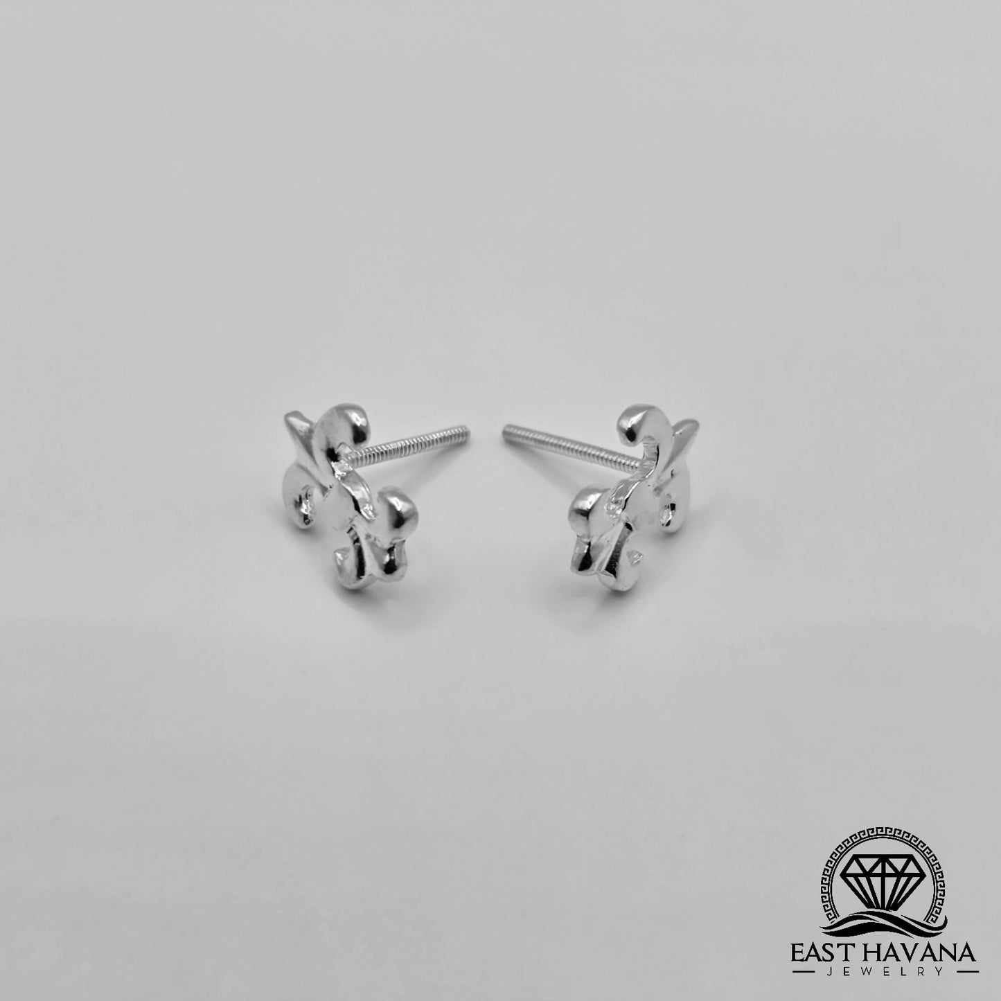 EARRINGS - Adornment Pair [left & right] with screw-on backs .950 Silver