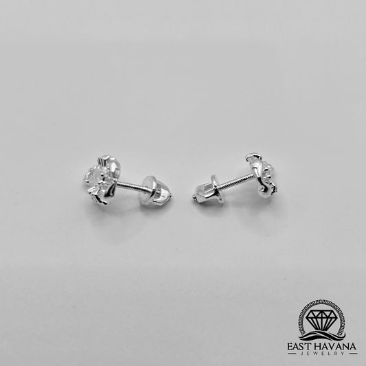 EARRINGS - Scorpion Pair [left & right] with screw-on backs .950 Silver