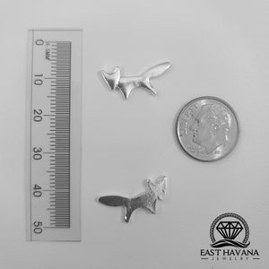 Fox Shape .950 Silver Casting