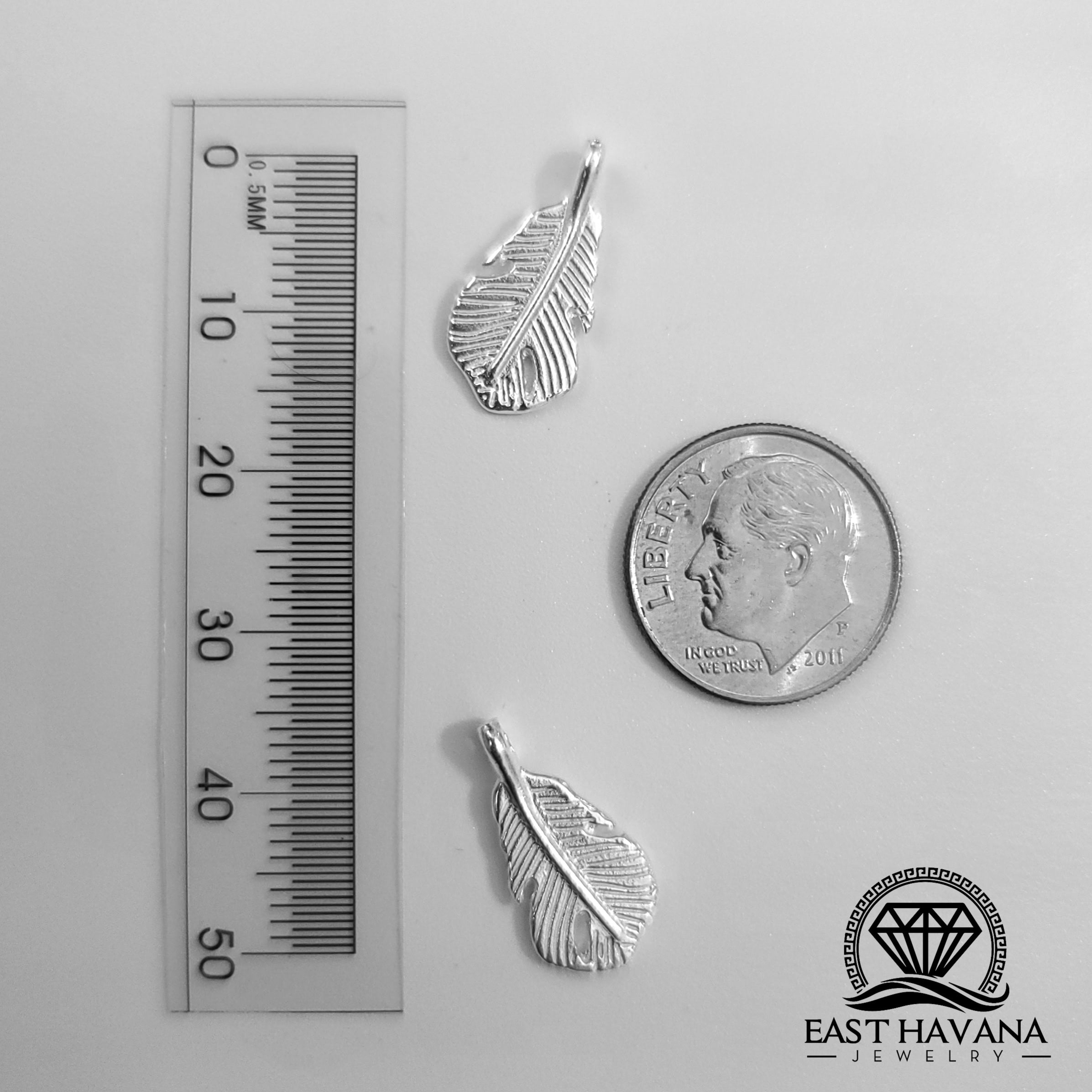 Feather .950 Silver Casting