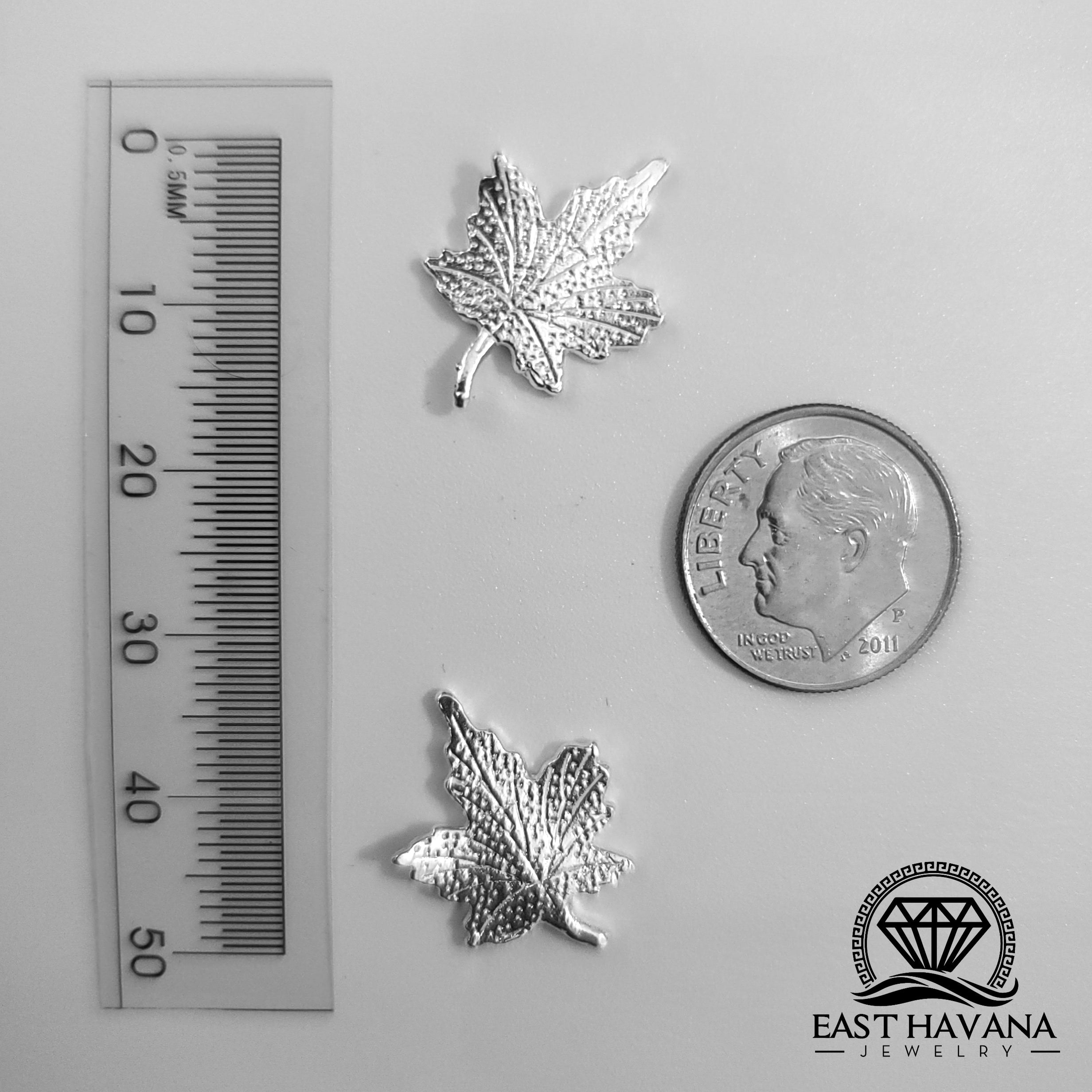 Canadian Leaf .950 Silver Casting