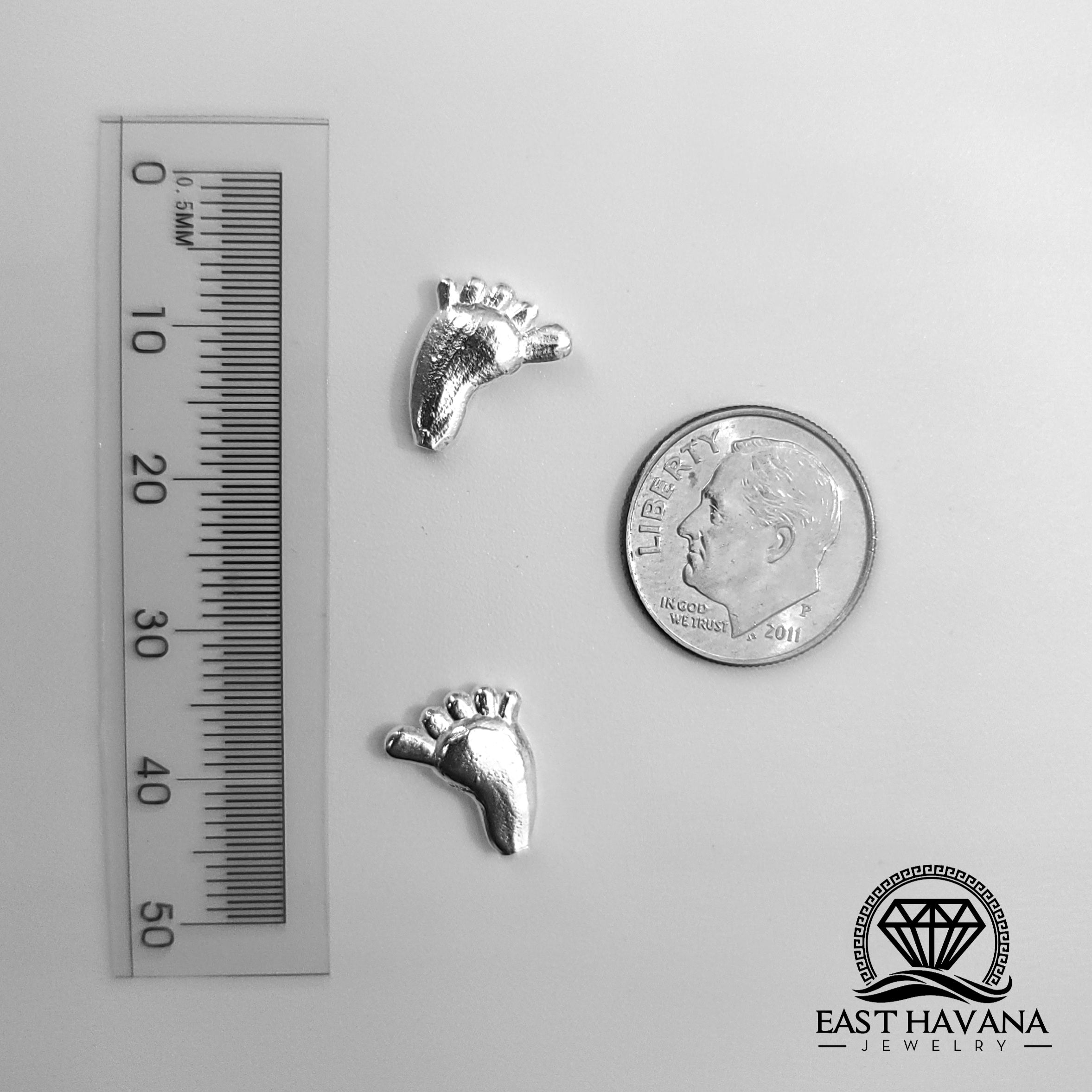 Foot .950 Silver Casting