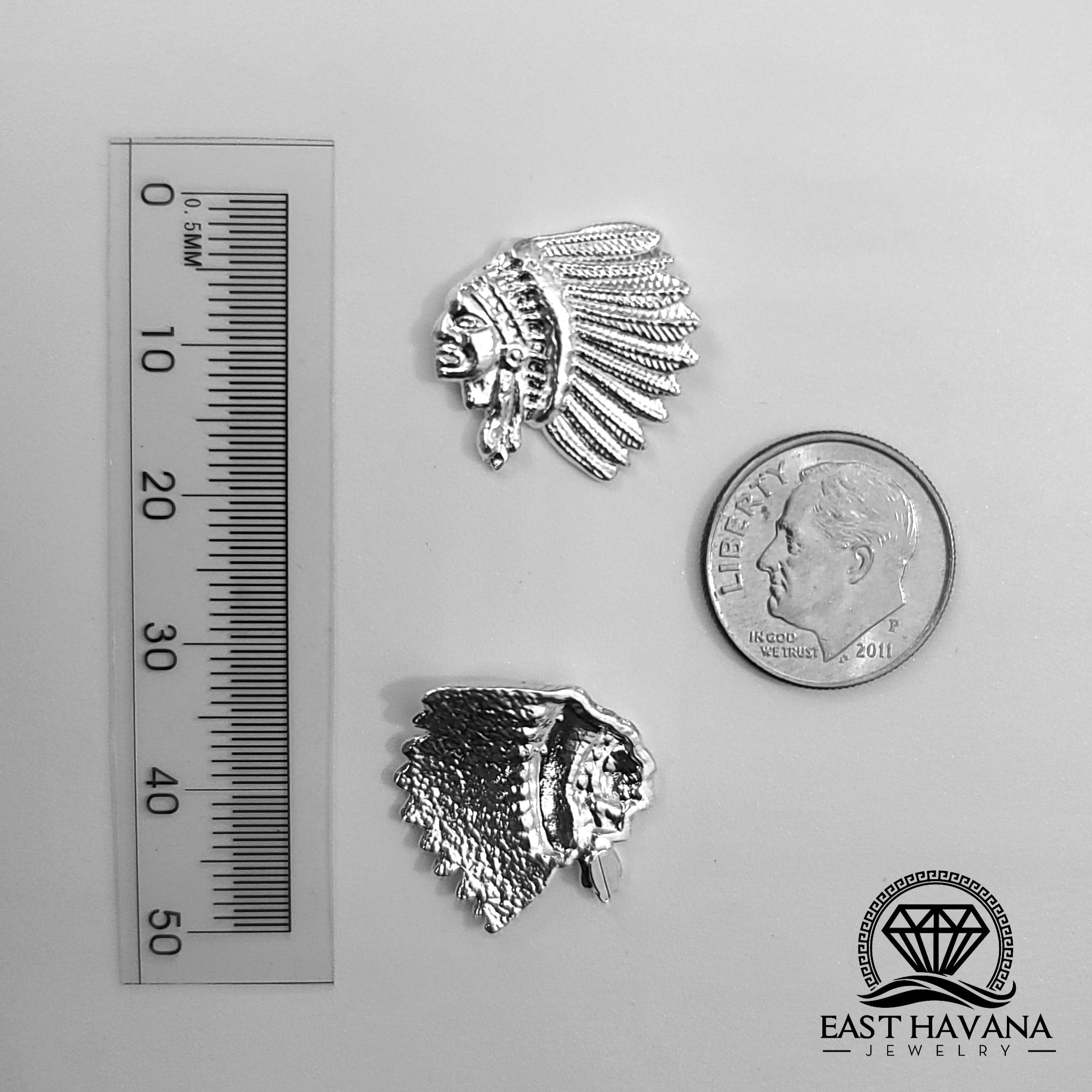 Indian Head .950 Silver Casting