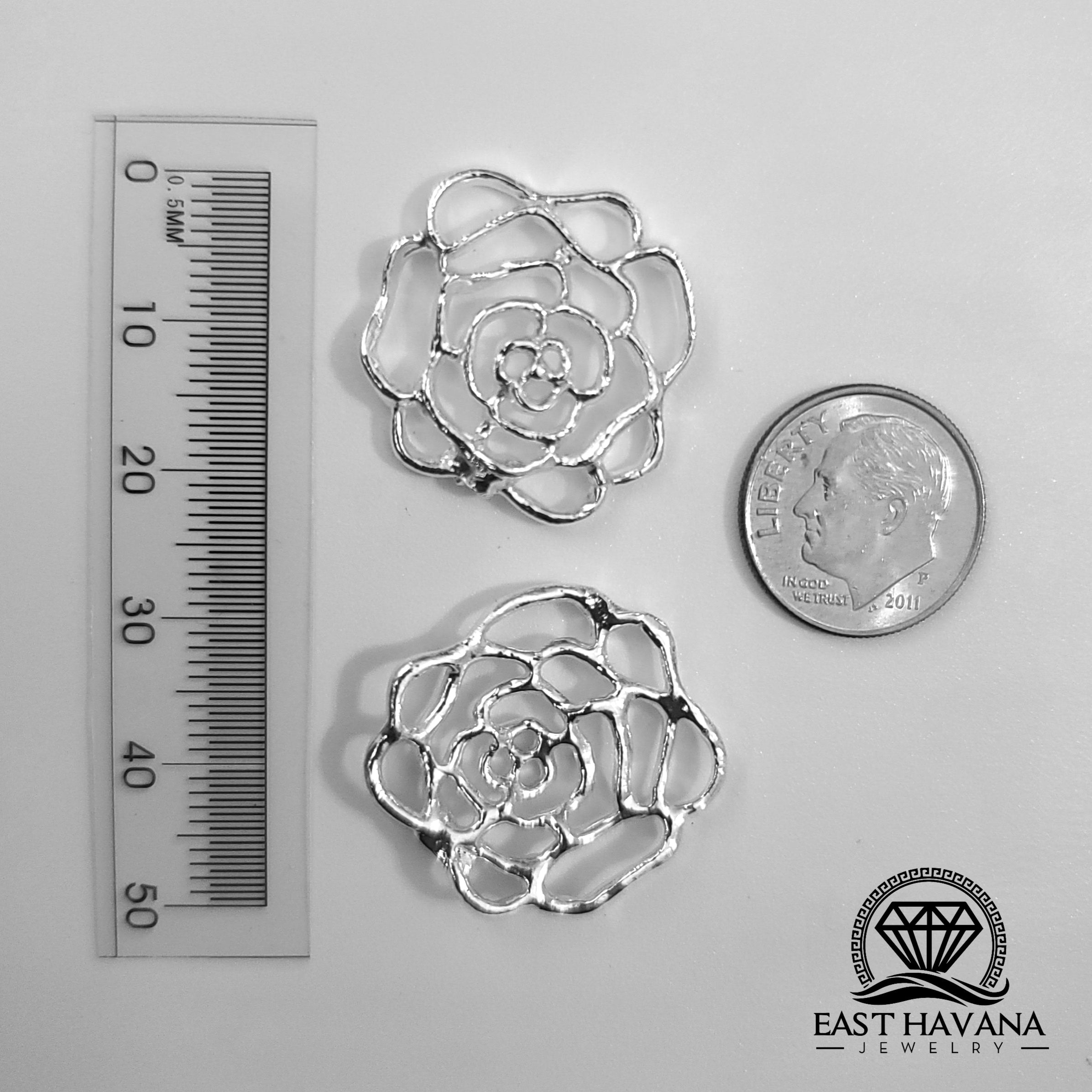 Rose .950 Silver Casting