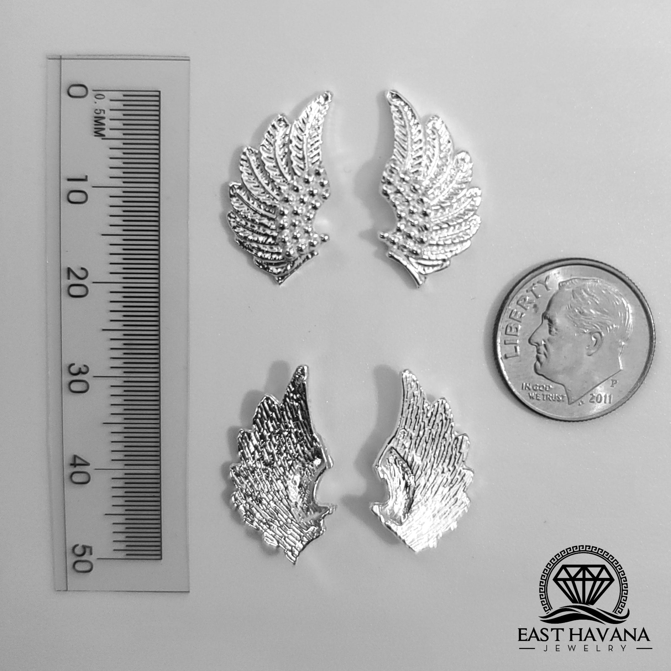 Wing Set .950 Silver Casting