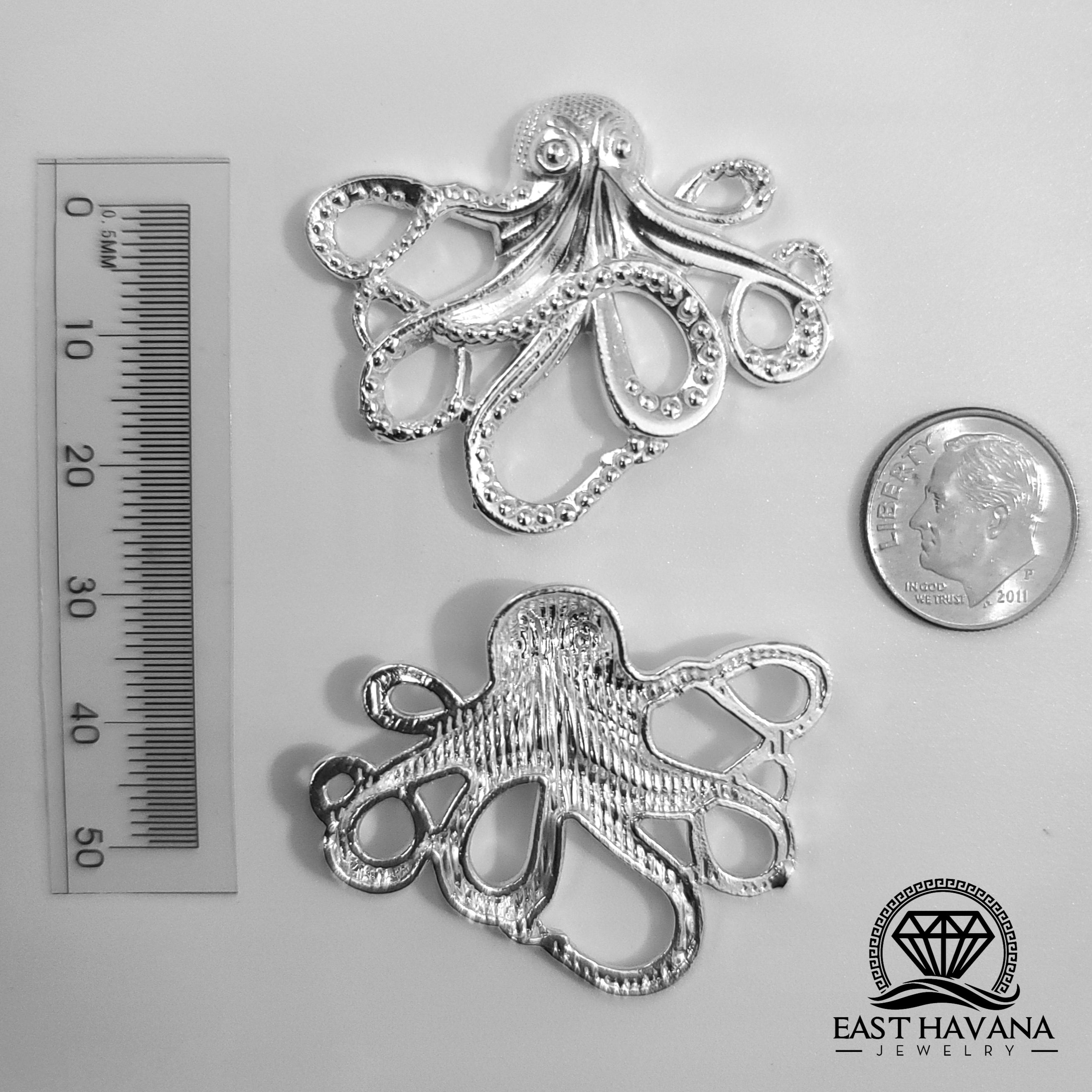 Octopus .950 Silver Casting