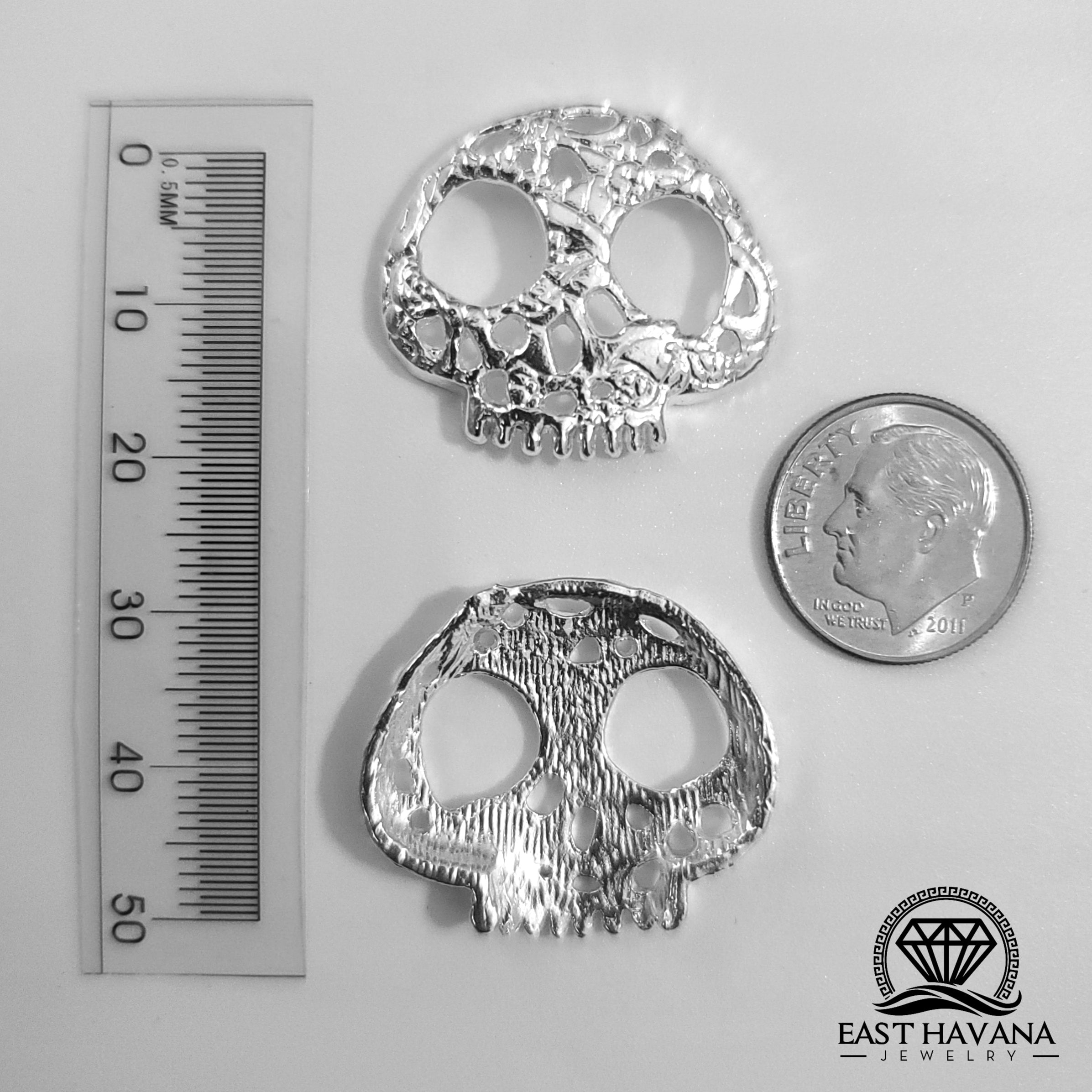 Skull .950 Silver Casting