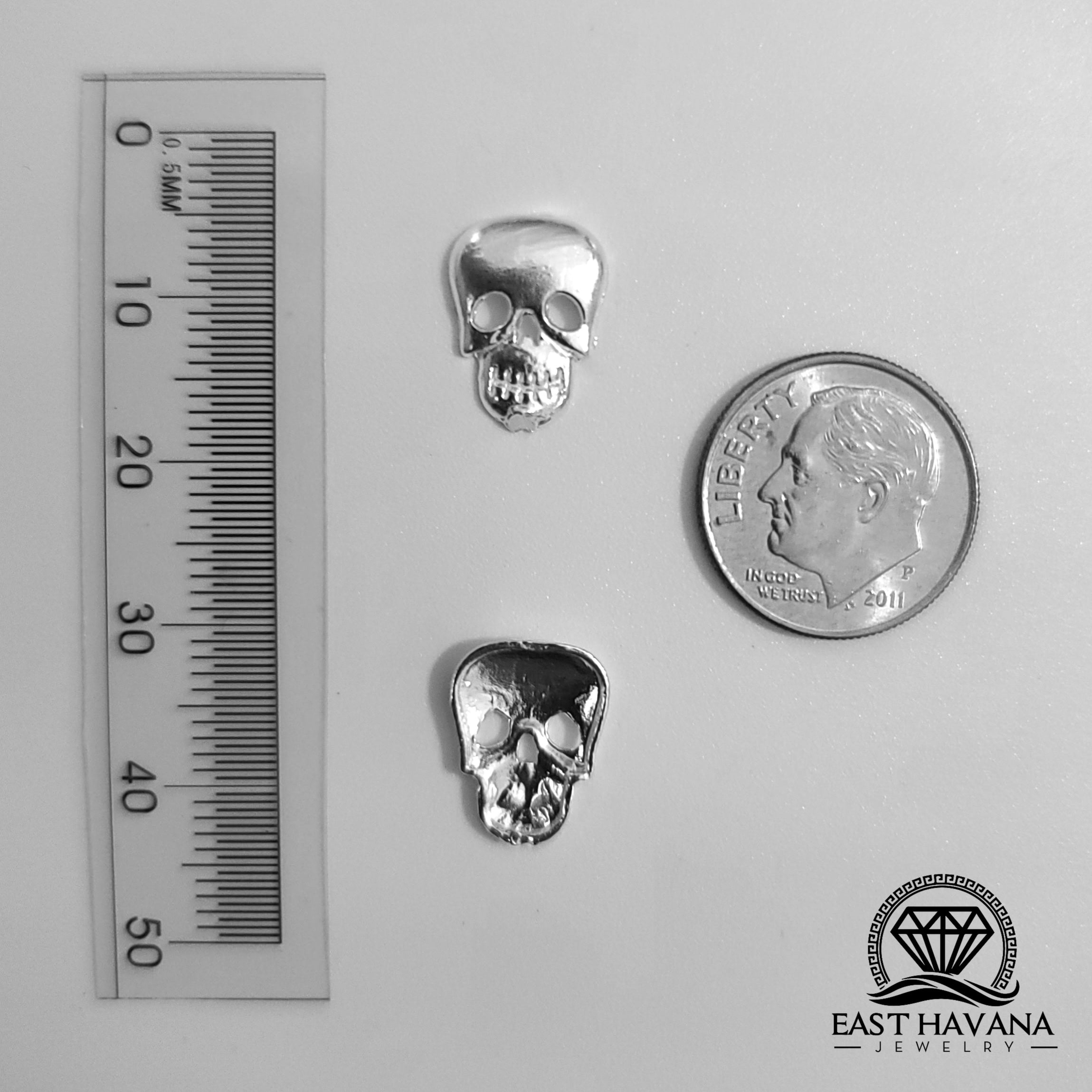 Skull .950 Silver Casting