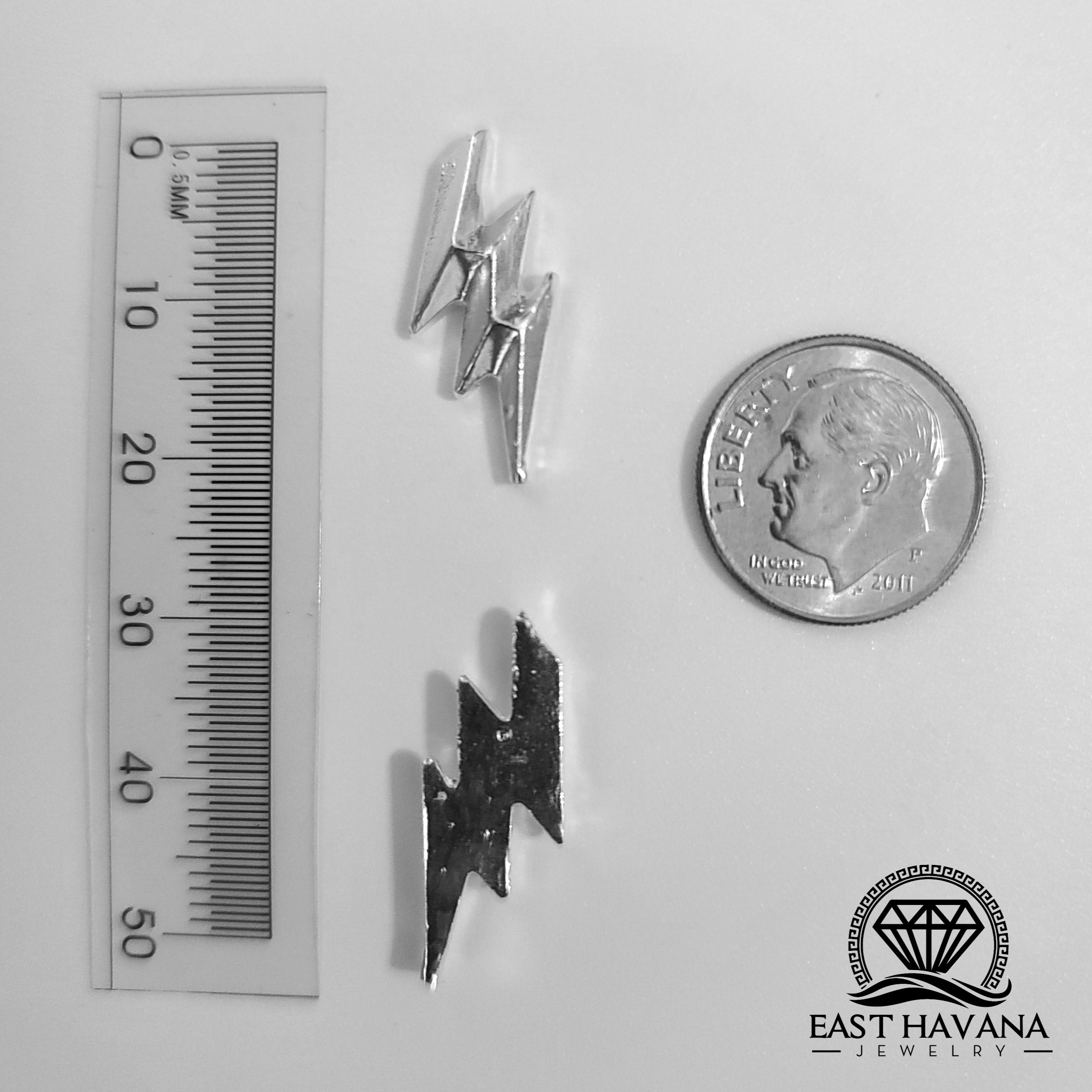 Lightning Bolt .950 Silver Casting