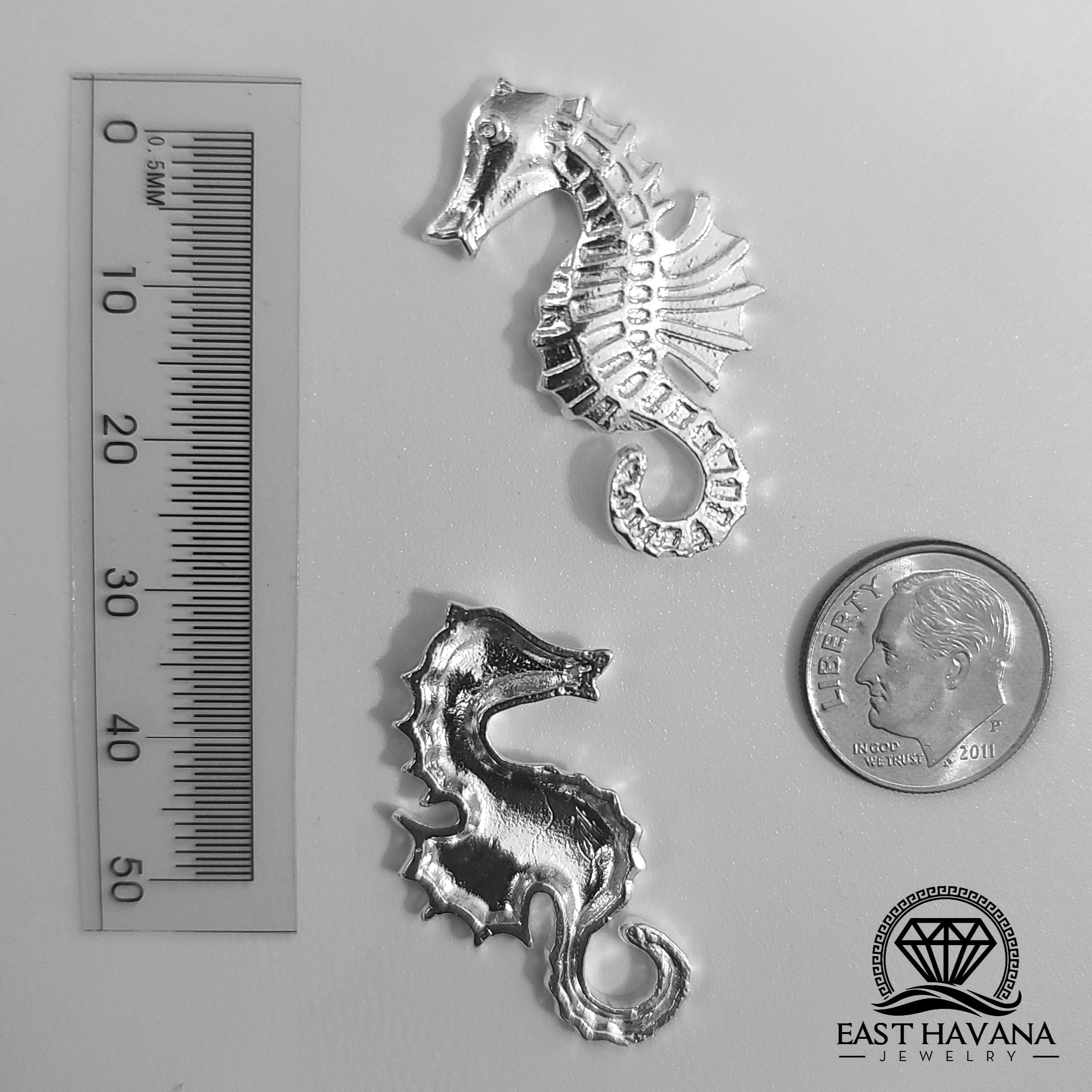 Seahorse .950 Silver Casting