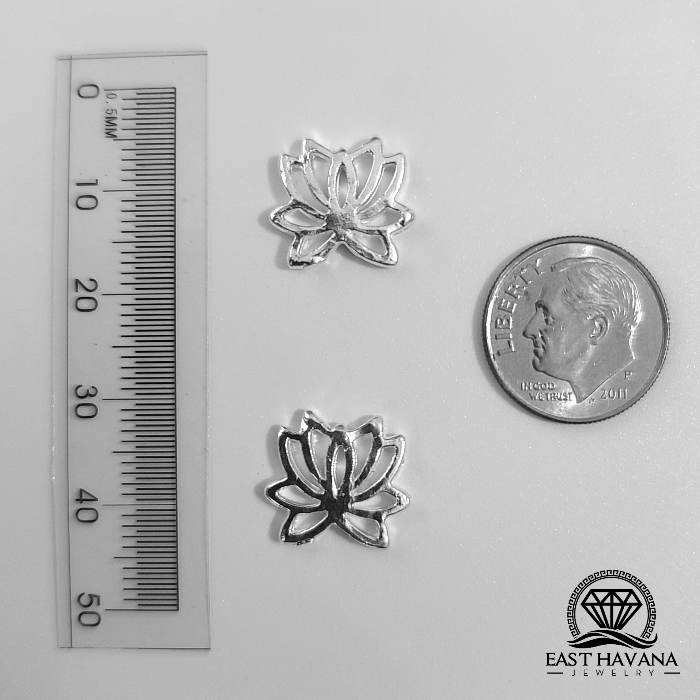 Lotus Flower .950 Silver Casting