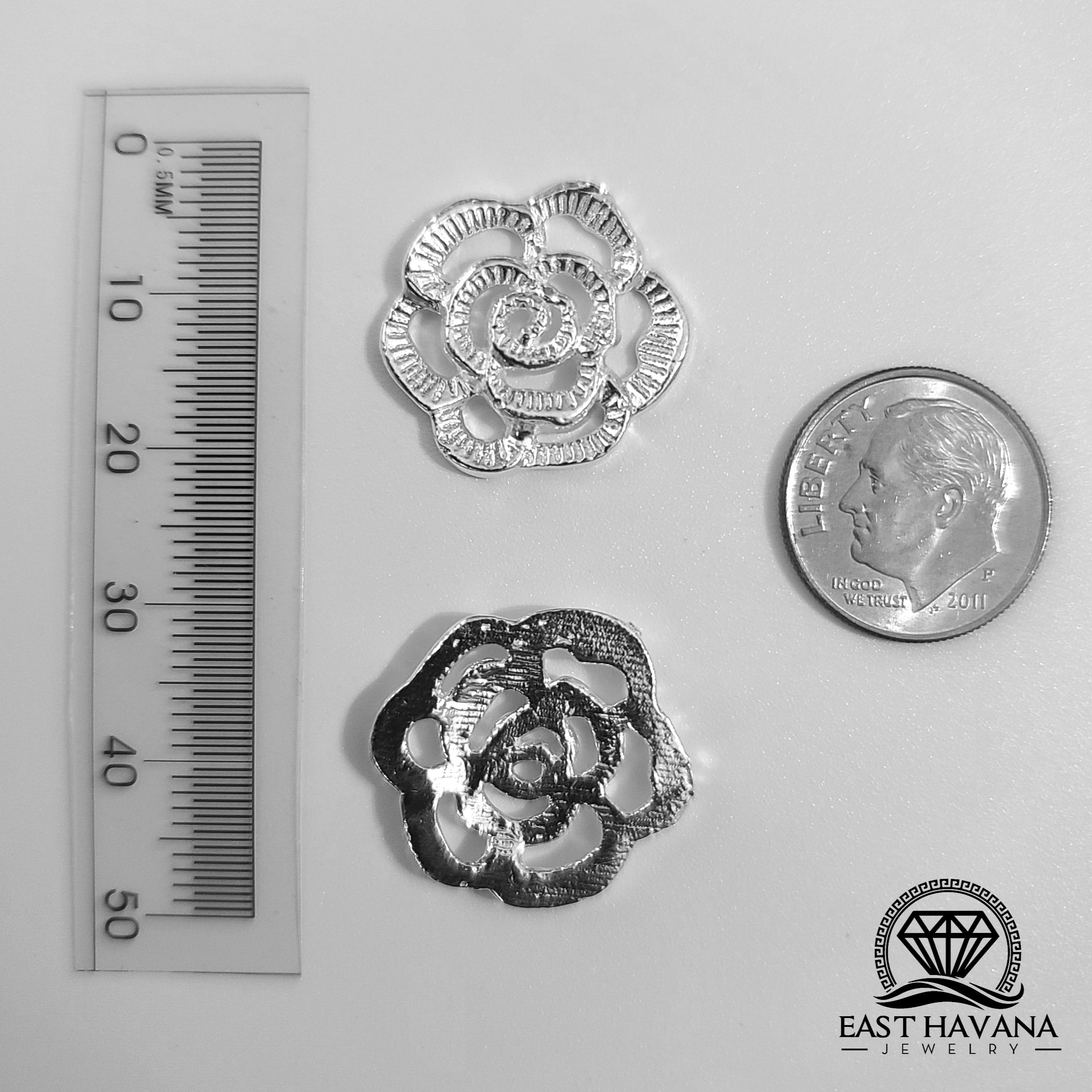 Rose .950 Silver Casting