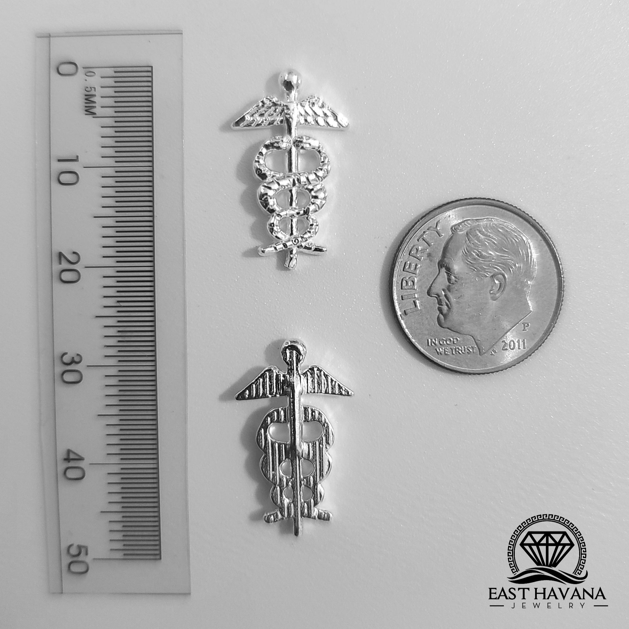 Healthcare Medical Symbol .950 Silver Casting