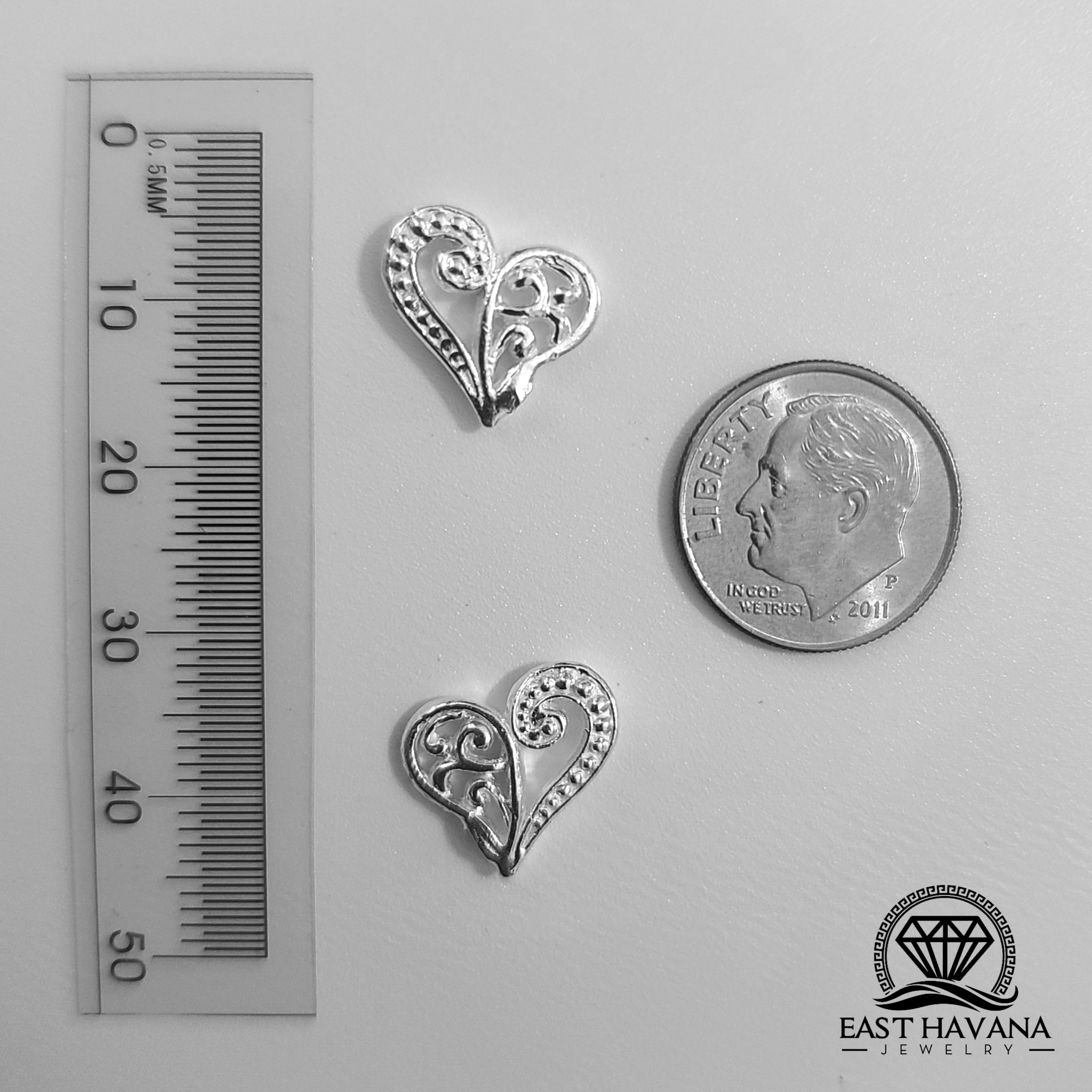 Heart .950 Silver Casting