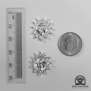 Sun Face .950 Silver Casting