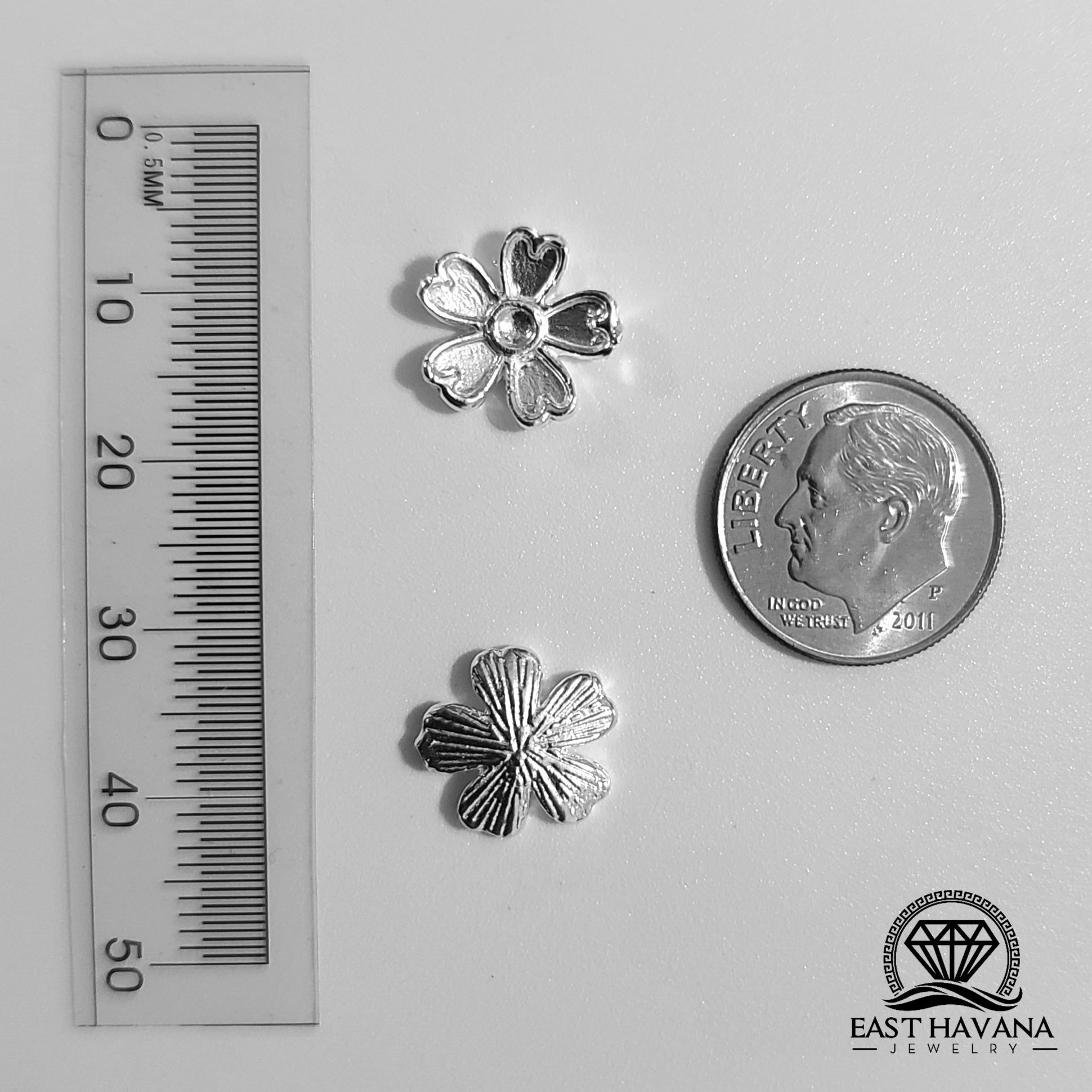 Flower .950 Silver Casting