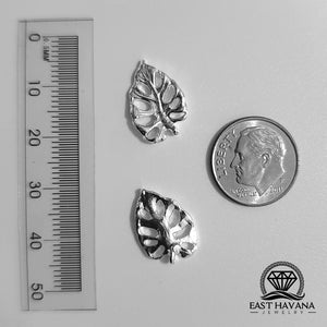 Monstera Leaf .950 Silver Casting