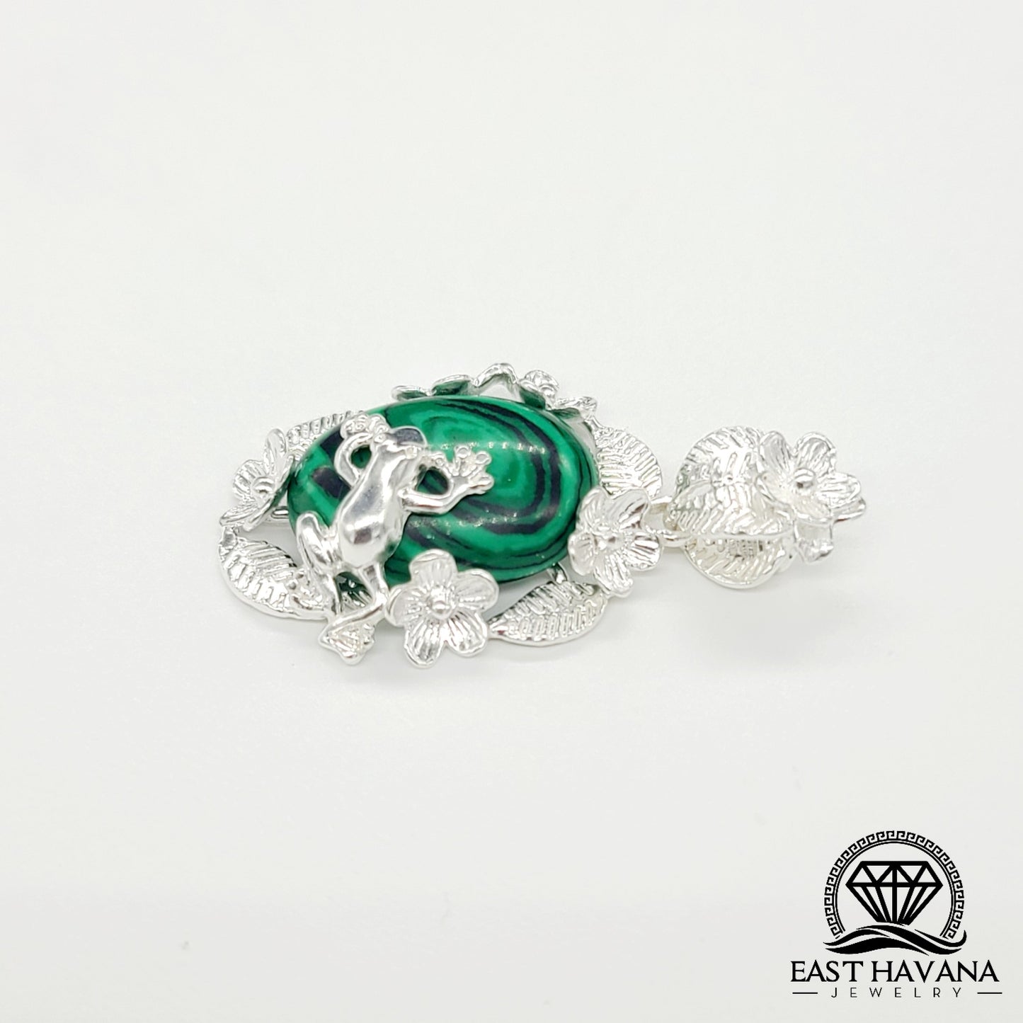 Pendentif amoureux de la nature en argent 950