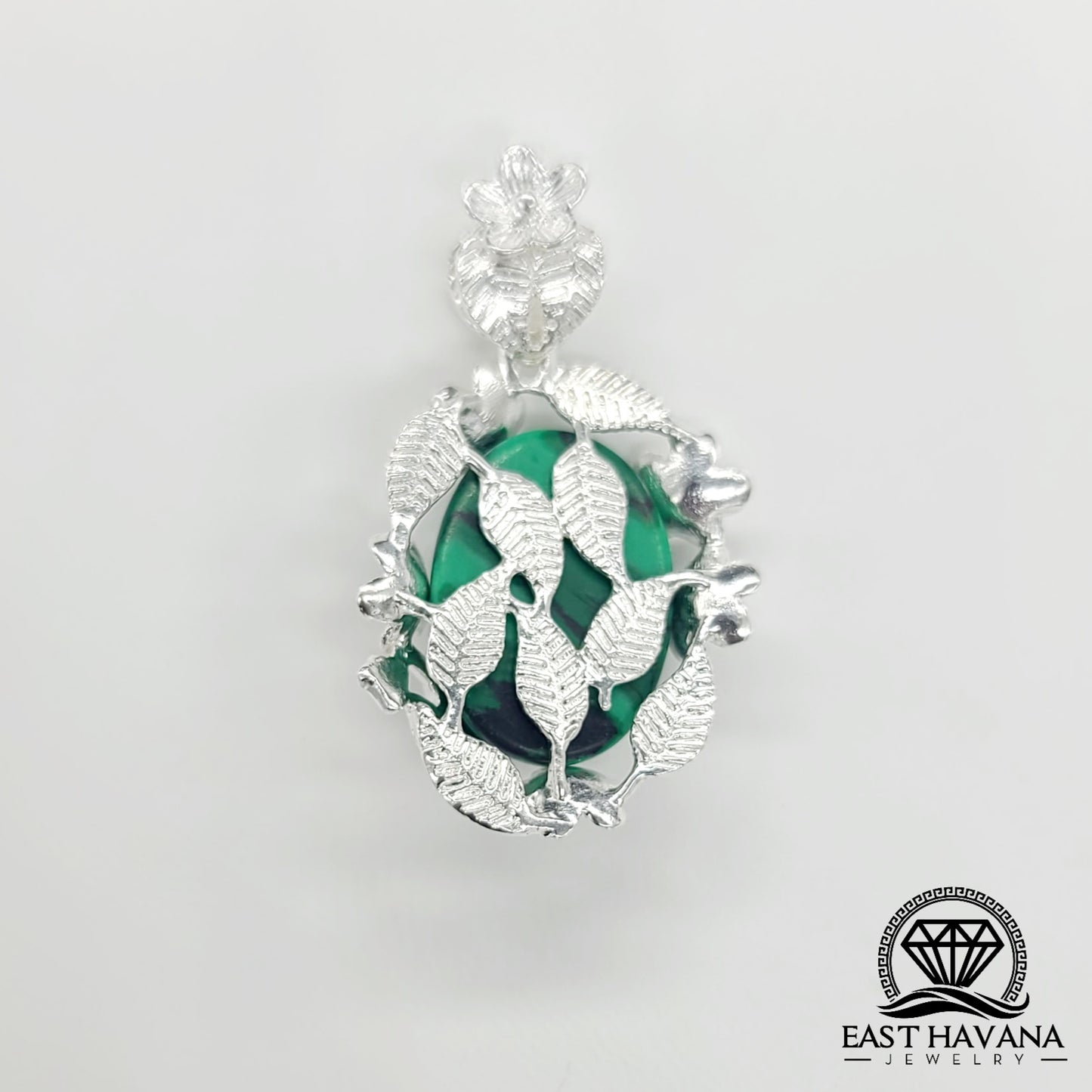 Pendentif amoureux de la nature en argent 950