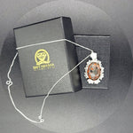 Load image into Gallery viewer, Flowers .950 Silver Pendant &amp; Earrings Set
