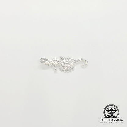 Pendentif hippocampe en argent .950