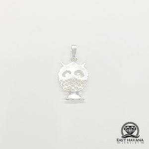 Owl .950 Silver Pendant