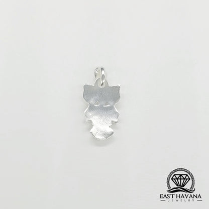 Owl .950 Silver Pendant