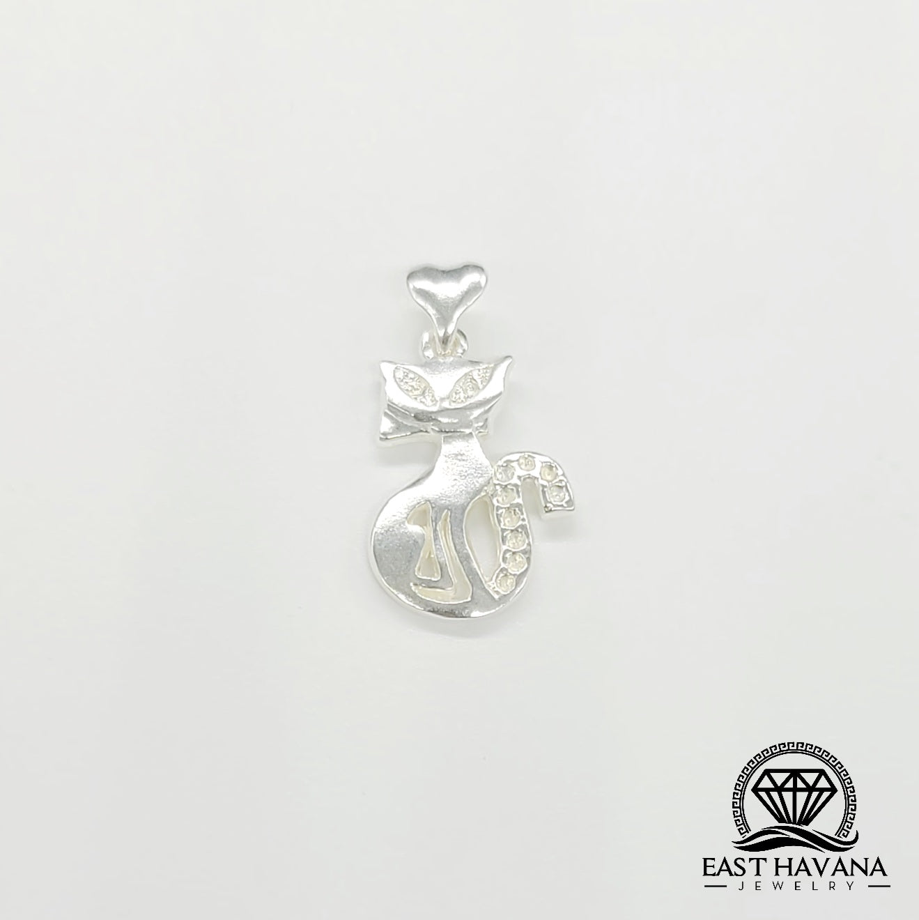 Cat .950 Silver Pendant