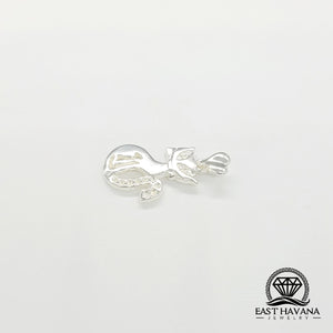 Cat .950 Silver Pendant