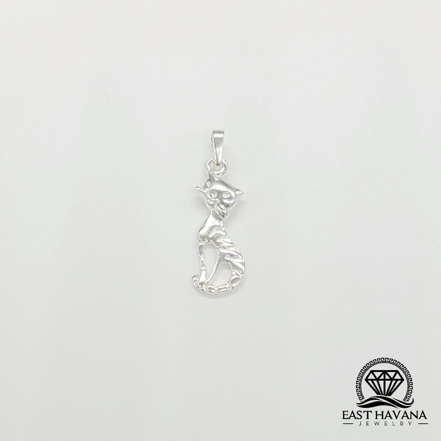 Cat .950 Silver Pendant