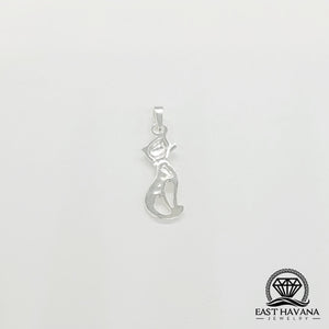 Cat .950 Silver Pendant